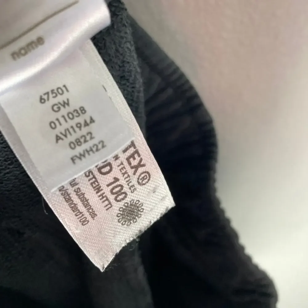 Hanna Andersson Slim Fit French Terry Double Knee Sweatpants Black 6/7